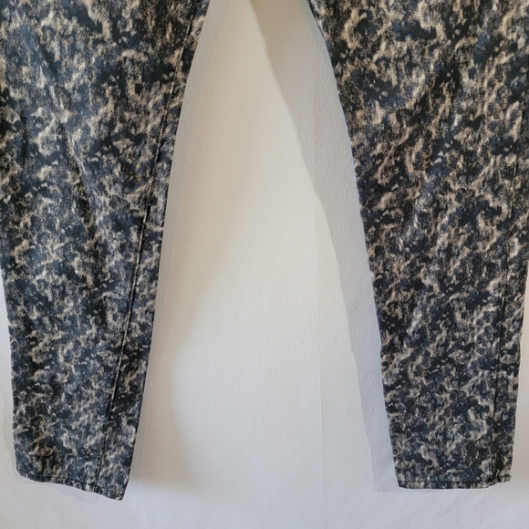 Theory Women's Animal Print Mid-Rise Skinny Pant Sz 10 Cotton Blend Minimalist - Picture 4 of 11